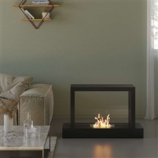 Roma Freestanding Bioethanol Fireplace